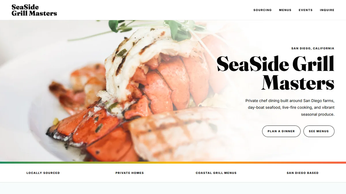SeaSide Grill Masters homepage hero thumbnail