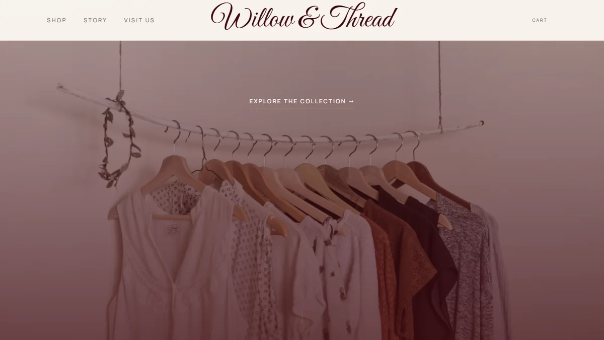 Willow and Thread homepage hero thumbnail